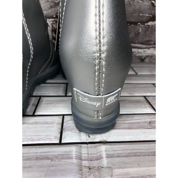 Sorel x Disney Joan of Arctic Metallic Silver Lace Wedge Frozen Boots Women 5/37 - Picture 8 of 16